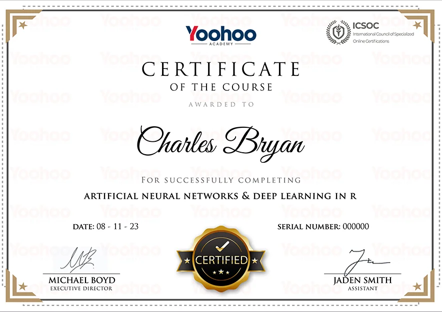 yoohoo academy certificate image
